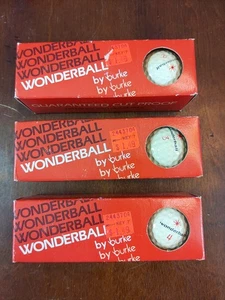 9 Vintage Wonderball Golfbälle Burke Kidde in Box Sleeves Neu - Bild 1 von 8