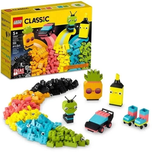 1027 LEGO CLASSIC CREATIVE NEON FUN 333 pieces NEW SEALED - Image 1 of 1