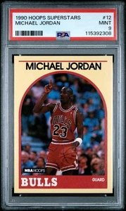 1990 Hoops Superstars #12 Michael Jordan PSA 9 - Picture 1 of 2