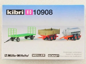 Kibri 10908 Set 3x Anhänger Landwirtschaft Eckart 1:87 wie NEU! OVP ST 1705-24- - Picture 1 of 3
