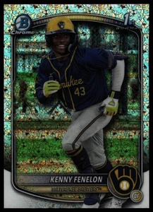 2025 Bowman Chrome #BCP-190 Kenny Fenelon Bowman Chrome Prospects Shimmer - Picture 1 of 2