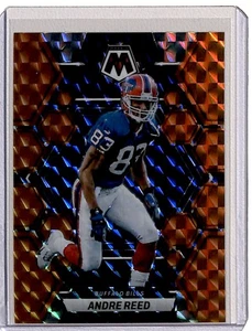 2023 Mosaic Reactive Orange Prizm Andre Reed 132/199 Buffalo Bills #25 - Picture 1 of 2