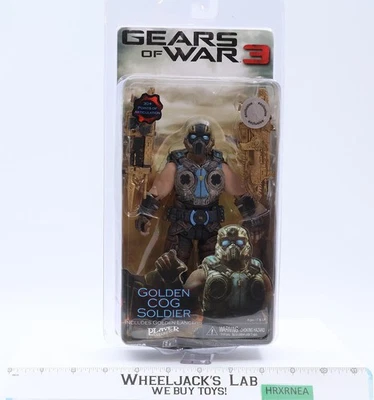 Boneco de ação Golden Cog Soldier Gear of War 3 2012 NECA NOVO LACRADO - Imagem 1 de 4