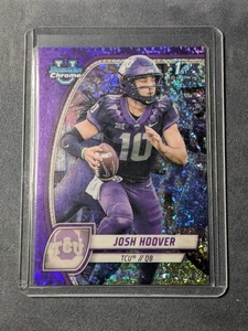 Josh Hoover 2024 Bowman University Purple Mini Diamond 1st Bowman TCU /375 - Picture 1 of 2