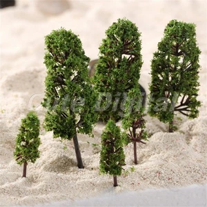 20pcs/lot Layout Model Trees Train Garden Scenery Diorama 1:100-300 HO N Z Scale - Picture 1 of 7