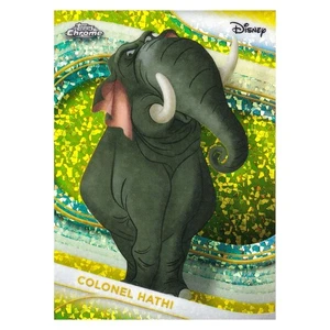 Mini refractor de diamante amarillo Topps Chrome Disney Coronel Hathi #110 2025 - Imagen 1 de 3