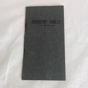 Cruisers Tables C A Schenck Biltmore Forest Schools 1909 Booklet Antique  - Imagen 1 de 8