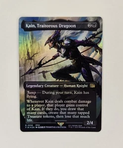 Kain, Traitorous Dragoon Borderless Foil Final Fantasy Magic The Gathering - Imagen 1 de 5
