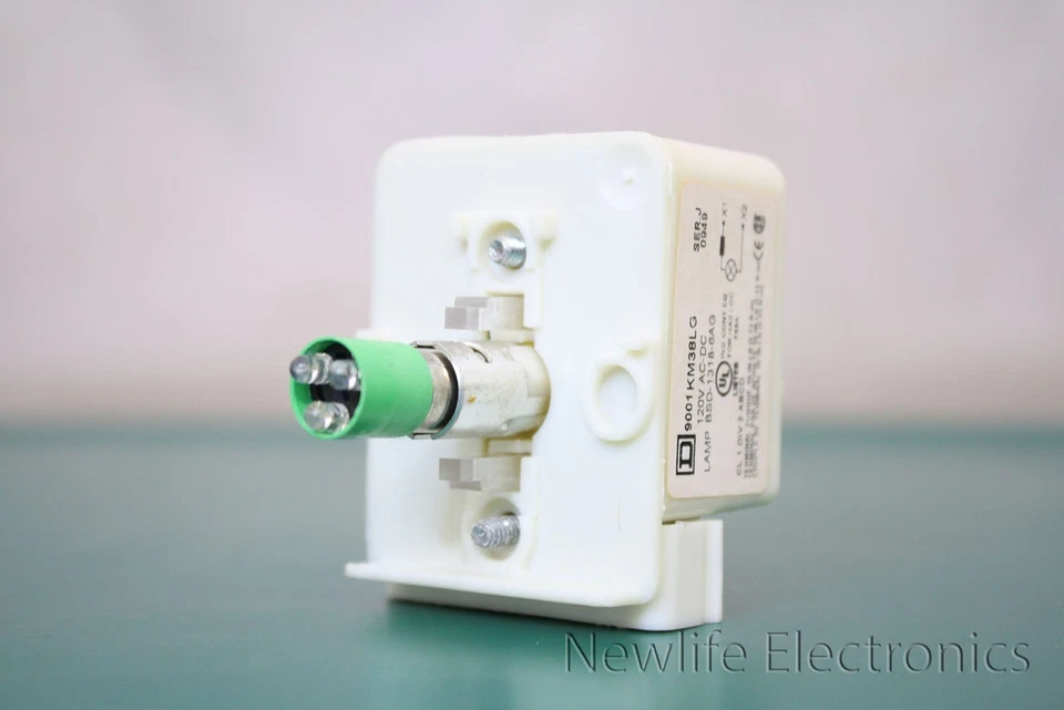 Square D 9001KM38LG Pilot Light Module 30mm Plastic Green 2xvn3