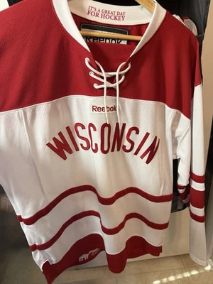 Wisconsin Badgers Hockey Jersey 2013 Soldier Field - Image 1 of 4