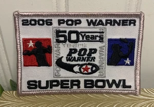 Patch Super Bowl 2006 Super Bowl 50 anni Pop Warner nuova no confezione - Foto 1 di 4