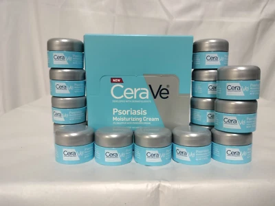 CeraVe Psoriasis Moisturizing Cream Mini Travel Size 0.17 Oz Jars X 15 Count - Image 1 of 2