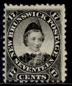 CANADA - New Brunswick QV SG19, 17c black, M MINT. Cat £42. - Picture 1 of 1