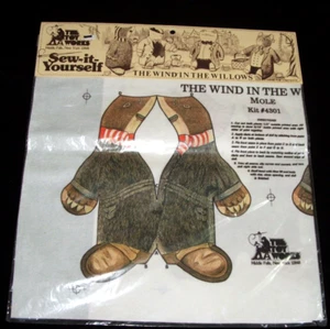 Bloque de tela para muñeca MOLE Wind In The Willows Cut Cose It Yourself - Imagen 1 de 2