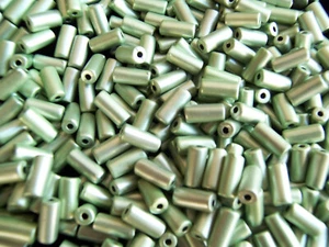 100pcs 10x4mm green Cylindrical acrylic beads for DIY Handcraft Jewellery Making - Picture 1 of 1