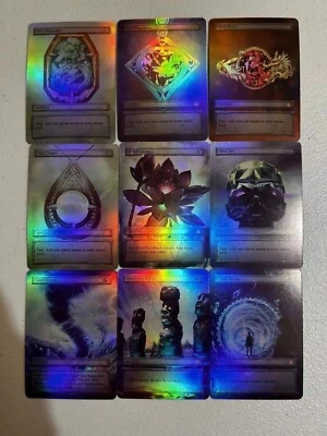 magic eggshell token foil set30 mox dualland+ 10*s-chinese mtg random foil cards - Image 1 of 4