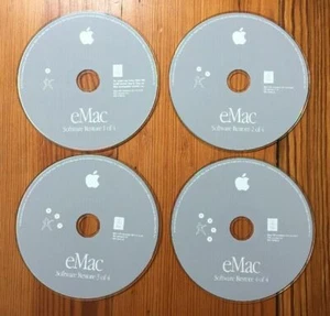 2002 Macintosh eMac System Software Restore Puma Mac OS 10.1.4 9.2.2 CD Discs - Picture 1 of 12