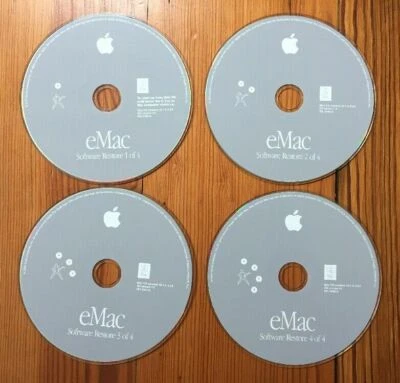 2002 Macintosh eMac System Software Restore Puma Mac OS 10.1.4 9.2.2 CD Discs - Image 1 of 4