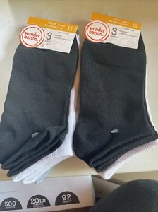 2x Wonder Nation Boys Kids No Show Socks 6 Pairs Ultra Lite LARGE Shoe Size 3-9 - Picture 1 of 6