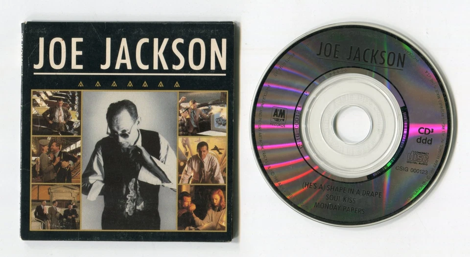 Joe Jackson 3-INCH-cd-maxi (HE'S A) SHAPE IN A DRAPE © 1988 A&M US-3-track Gatef - Bild 1 von 1