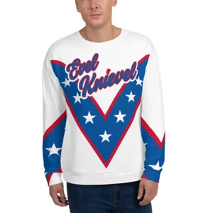 Big and Tall-Unleashing the Daredevil: Evel Knievel's Long Sleeve Jersey 4XL-6XL - Picture 1 of 13