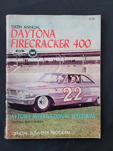1964 NASCAR Daytona Firecracker 400 Program, A.J. Foyt Win #1/Fireball Roberts - Picture 1 of 13