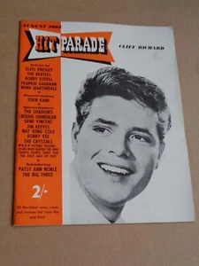 Hit Parade Magazine August 1963 Cliff Richard cover (Beatles/Crystals/Big Three) - Picture 1 of 1
