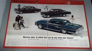 Original 1962 Mercury Two-Page Magazine Ad with Comet, Meteor, and Monterey - Picture 1 of 1