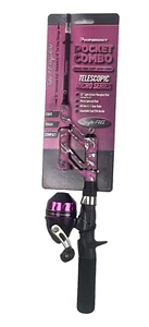 ProFISHIENCY Pocket Combo Telescopic Fishing Rod and Micro Spincast Reel 18"-30" - Picture 1 of 7