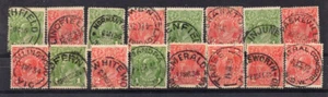 Australien KGV Kopf 1d + 2d 16er Gruppe Sohn Stadt Stempel Lot#b3008 - Bild 1 von 1