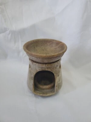 Soapstone Wax Melt Essential Oil Burner Tealight Diffusers Aroma Oil Tart Warmer - Image 1 of 4