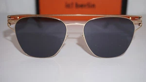 IC Berlin New Sunglasses IC BERLIN Supremacy Rose Gold Black 51 17 - Picture 1 of 12