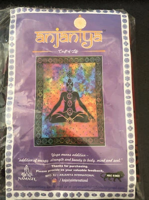 Mediation Cotton Tapestry Seven Chakra Wall Decor Tapestry Yoga Cotton Poster - Image 1 of 3