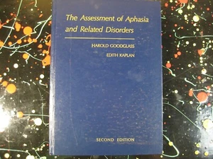 The Assessment of Aphasia and Related Disorders Harold Goodglass 2e Book HC - Picture 1 of 5
