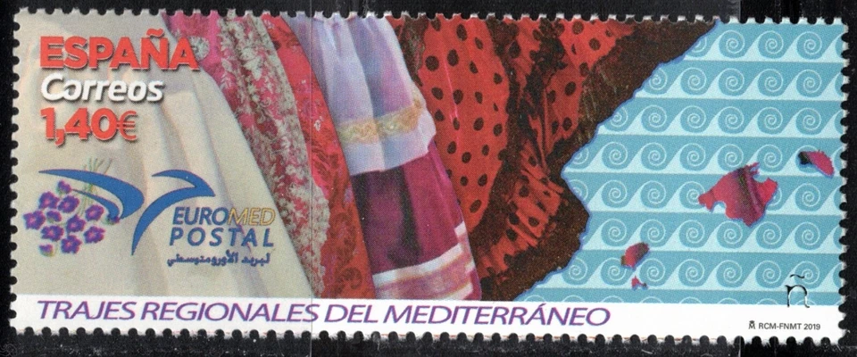 2019 Spain EuroMed MNH Costumes - Image 1 of 1