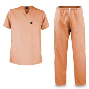 Men's Poly Cotton Medical Scrubs Set - Picture 1 of 4