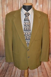 Joseph Abboud Men  Wool Cashmere Nylon 2 Front Button Sports Coat Sz 42R - Picture 1 of 11