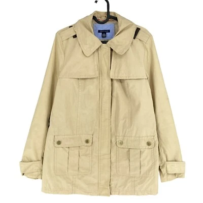 Tommy Hilfiger Beige Coton Mélange Caban Taille M - Photo 1/4