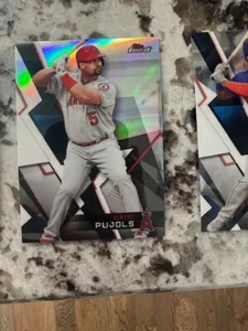 2018 TOPPS FINEST REFRACTOR CARD LOS ANGELES ANGELS ALBERT PUJOLS #31 - Picture 1 of 1