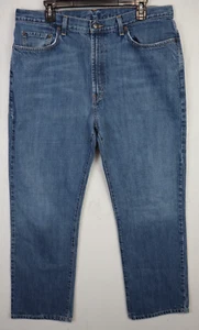 Mens Polo Ralph Lauren Blue Jeans Size 36x30 Classic Five Pocket Cotton Y2K Pant - Foto 1 di 9
