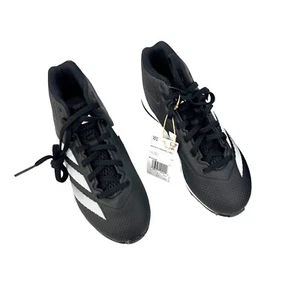 Adidas Adizero Impact 2 Molded Cleats Youth Size 3.5 Black/White Football Shoes - Picture 1 of 7