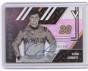 2020 Panini Chronicles Erik Jones Victory Lane Pedal to the Metal Auto Card /250