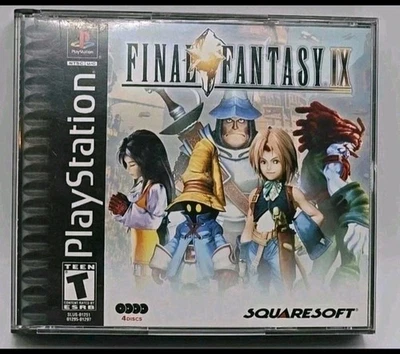 Final Fantasy IX 9 PlayStation 1 PS1 Black Label RPG Game  - Image 1 of 4