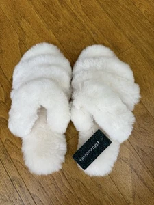 EMU AUSTRALIA ~ NUEVO CON ETIQUETAS Zapatilla de piel de oveja para mujer correas ajustables talla 11 - Imagen 1 de 8