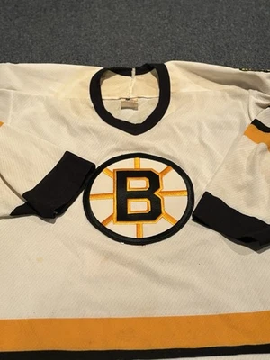 JERSEY BLANCO VINTAGE AÑOS 80 CCM MASKA NHL BOSTON BRUINS TALLA L Bobby Orr Foto 1 de 4