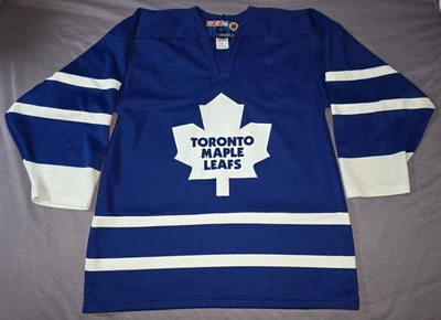 Authentic TORONTO MAPLE LEAFS Vtg '90s Replica CCM Jersey M/Med Mint/New/Unworn - Image 1 of 3