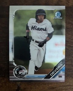 Carta Baseball Jose Devers 2019 Bowman Draft Chrome #BDC-154 - Foto 1 di 2