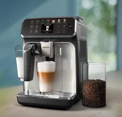 PHILIPS KITCHEN APPLIANCES Philips 4400 Series Fully Automatic Espresso Machine. Black-chrome EP4447/90