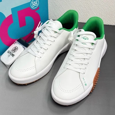 G/Fore G.112 Men's Golf Shoes Snow Toast Green Leather Sneaker Shoes US 10-12 - Image 1 of 4