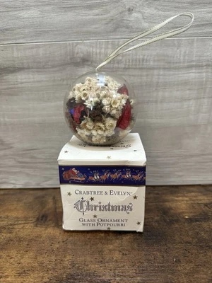 Adorno de vidrio Crabtree & Evelyn 1994 vintage con popurrí en caja en muy buen estado Foto 1 de 4